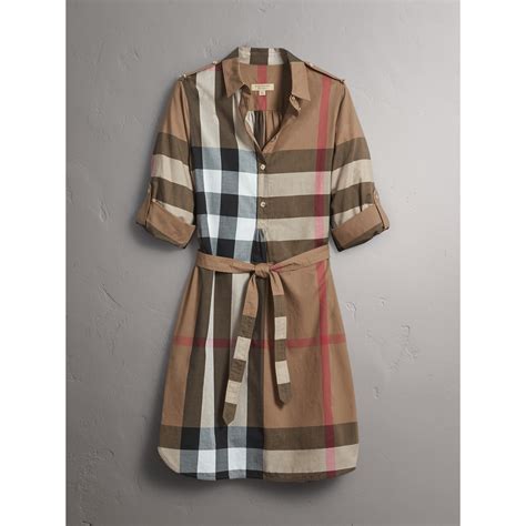 dress 3 595 burberry|Check Label Cotton Dress in Calico .